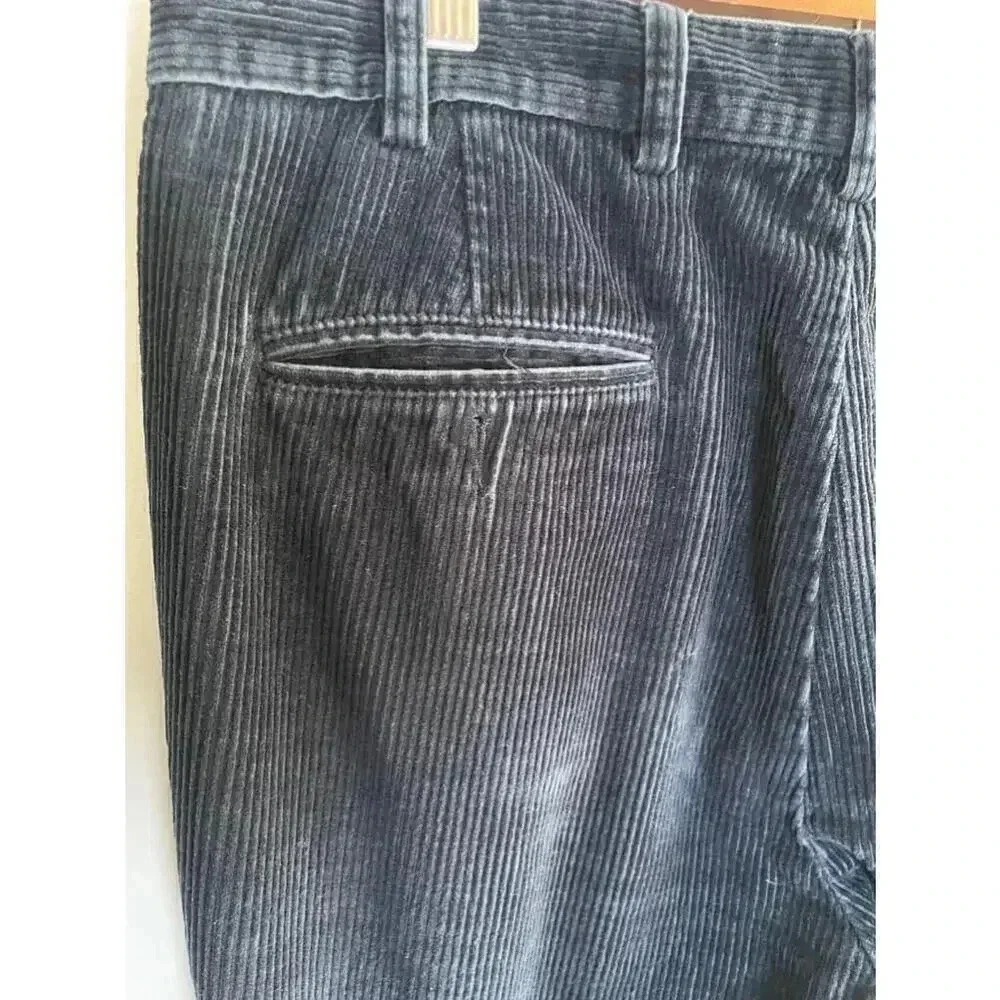 Men's Vintage 90’s Jospeh A Banks Blue Cords Corduroy 38Wx29L Cuffed Pleated 132